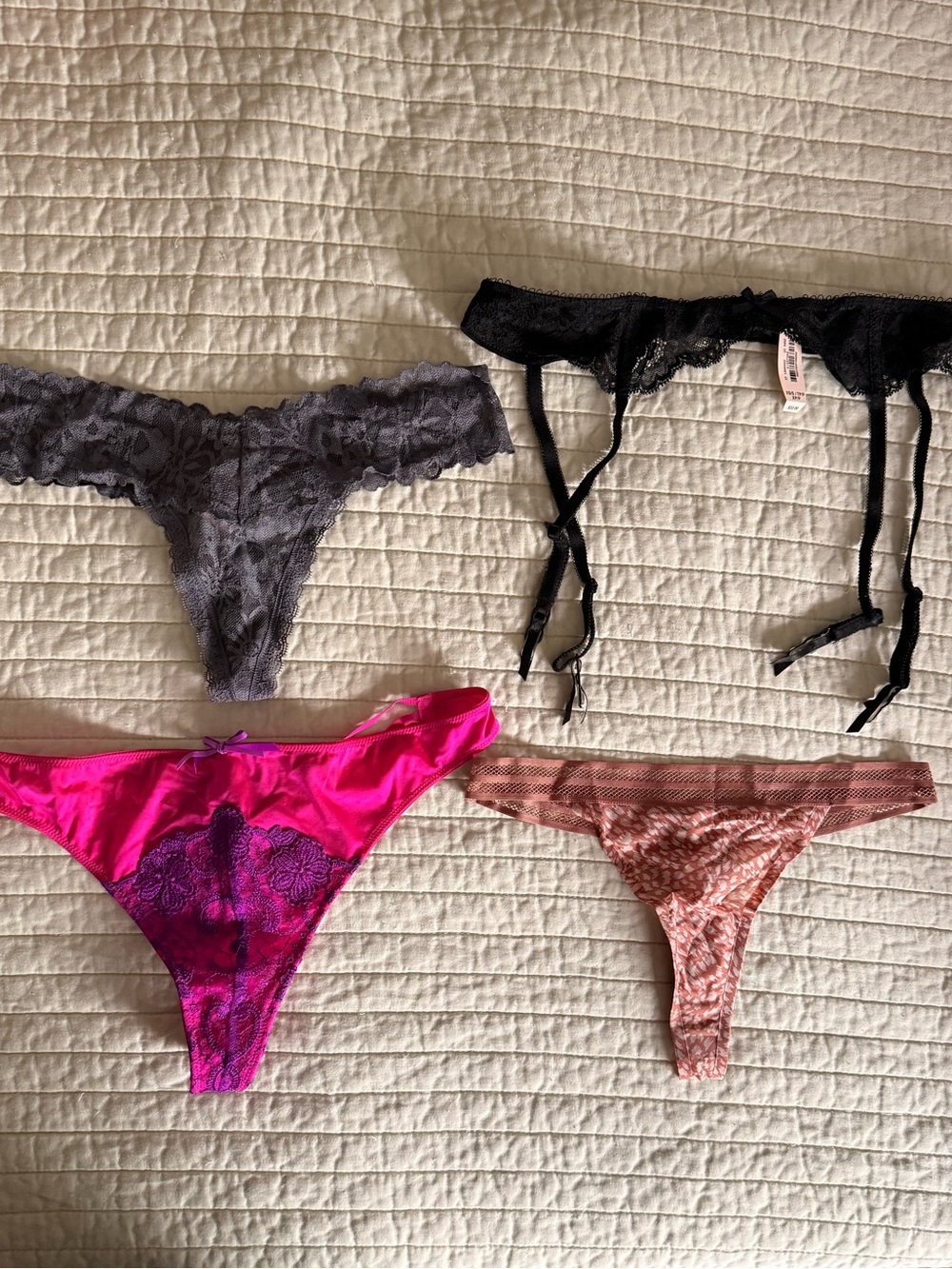 Victoria’s Secret Thong and Garter Bundle (NWT)